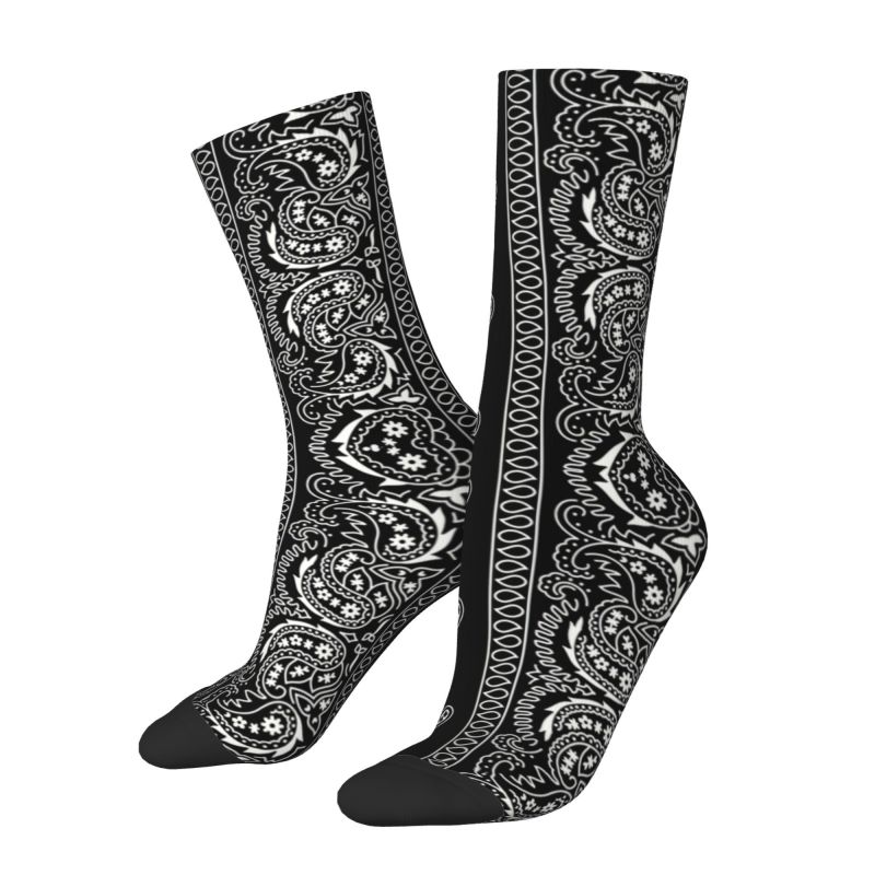 Bandana Blank White - Calzini stile Bandana Paisley in bianco