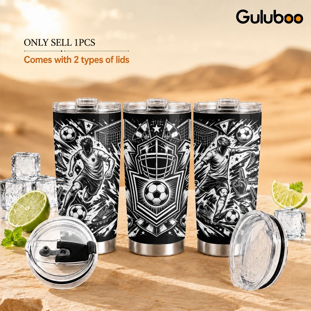 Tumbler 20Oz White - Borracce Termiche Sportive Nere e Bianche