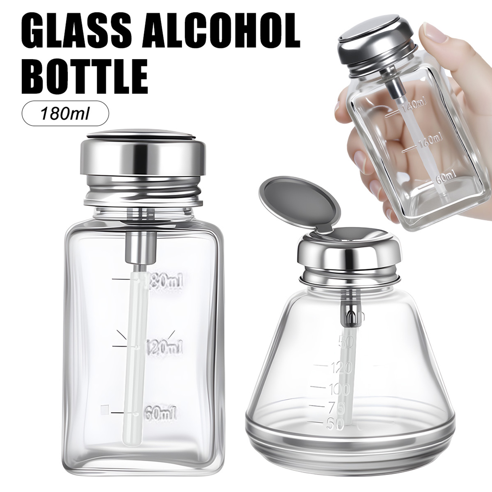 Flacone in Vetro da 180ml con  - Water Bottle Blank recensione e prezzo